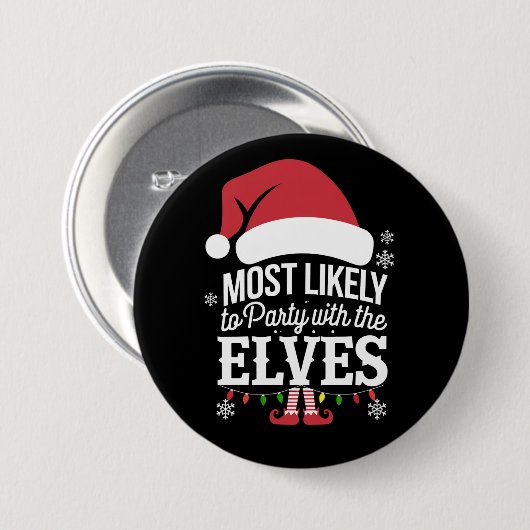 Am wahrscheinlichsten ist ein Party mit den Elfen Button (Vorne & Hinten)