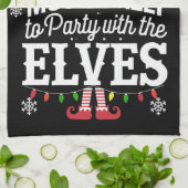 Am wahrscheinlichsten ist ein Party mit den Elfen Geschirrtuch (Gefaltet)