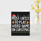 Am wahrscheinlichsten ist es, am Weihnachtsfeierta Karte (Gelbe Blume)