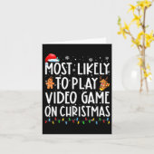 Am wahrscheinlichsten ist es, am Weihnachtsfeierta Karte (Gelbe Blume)