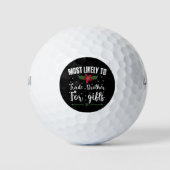 Am wahrscheinlichsten ist es, Brüder zu Weihnachte Golfball (Vorderseite)