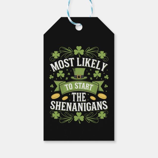 Am wahrscheinlichsten ist es, das Shenanigan St Pa Geschenkanhänger (Rückseite)