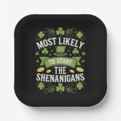 Am wahrscheinlichsten ist es, das Shenanigan St Pa Pappteller (Vorderseite)