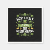 Am wahrscheinlichsten ist es, das Shenanigan St Pa Serviette (Vorderseite)