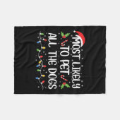 Am wahrscheinlichsten ist es, dass alle Hunde Weih Fleecedecke (Vorderseite (Horizontal))