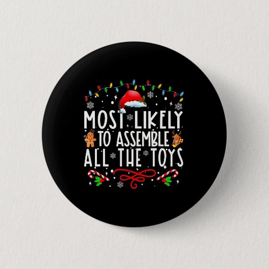 Am wahrscheinlichsten ist es, dass alle Weihnachts Button (Vorderseite)
