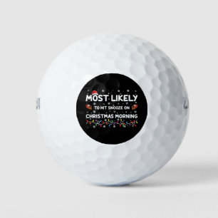 Am wahrscheinlichsten ist es, dass am Weihnachtsmo Golfball