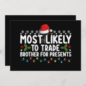 Am wahrscheinlichsten ist es, dass Brother für die Einladung (Vorne/Hinten)