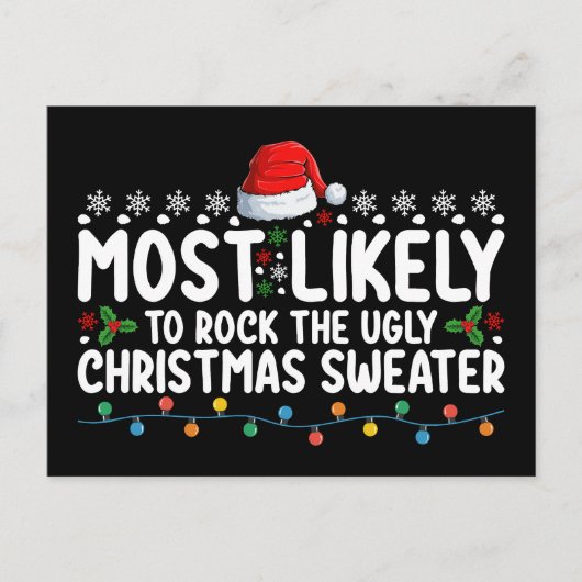 Am wahrscheinlichsten ist es, dass der hässliche W Postkarte (Vorderseite)