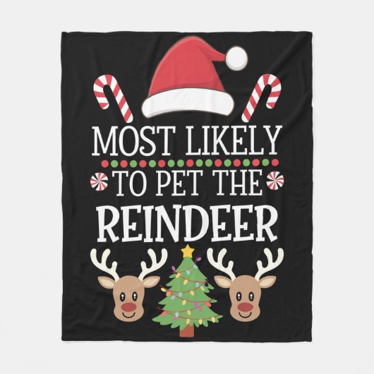 Am wahrscheinlichsten ist es, dass der Rentier Squ Fleecedecke (Vorderseite)