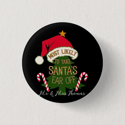 Am wahrscheinlichsten ist es, dass der Weihnachtsm Button (Vorderseite)