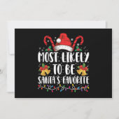 Am wahrscheinlichsten ist es, dass der Weihnachtsm Einladung (Vorderseite)