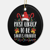 Am wahrscheinlichsten ist es, dass der Weihnachtsm Keramik Ornament (Links)