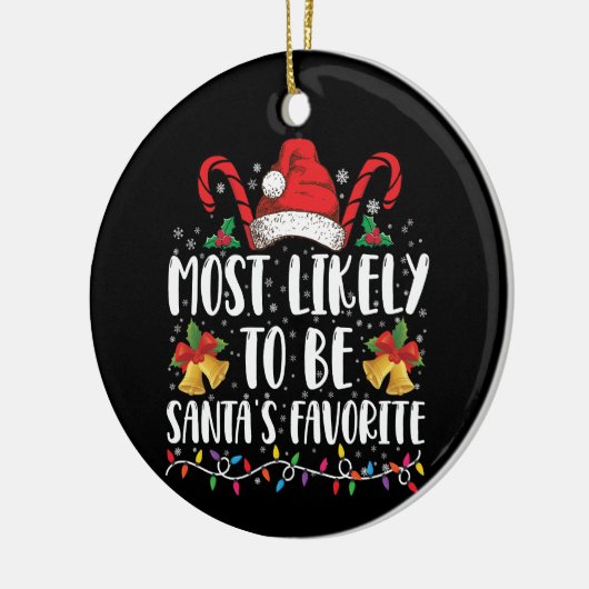 Am wahrscheinlichsten ist es, dass der Weihnachtsm Keramik Ornament (Links)