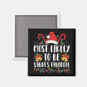 Am wahrscheinlichsten ist es, dass der Weihnachtsm Magnet (Vorderseite/Rückseite)