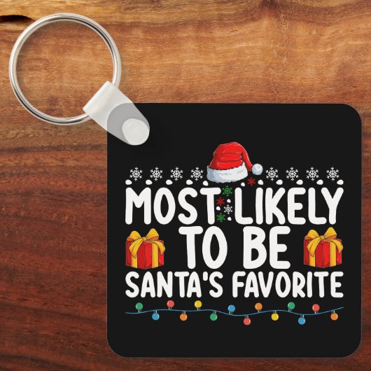 Am wahrscheinlichsten ist es, dass der Weihnachtsm Schlüsselanhänger (Vorderseite)