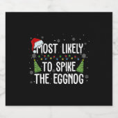 Am wahrscheinlichsten ist es, dass die Eggnog-Fami Schaumweinetikett (Einzelnes Label)