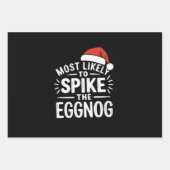 Am wahrscheinlichsten ist es, dass die Eggnog Weih Geschenkpapier Set (Vorderseite)