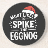 Am wahrscheinlichsten ist es, dass die Eggnog Weih Getränkeuntersetzer (Vorne)