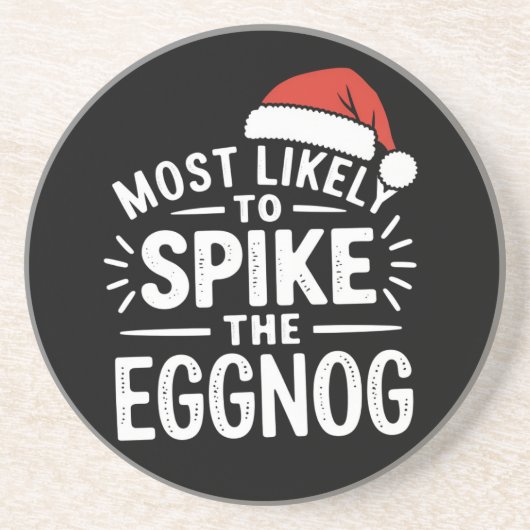 Am wahrscheinlichsten ist es, dass die Eggnog Weih Getränkeuntersetzer (Vorne)