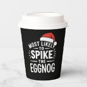 Am wahrscheinlichsten ist es, dass die Eggnog Weih Pappbecher (Vorderseite)