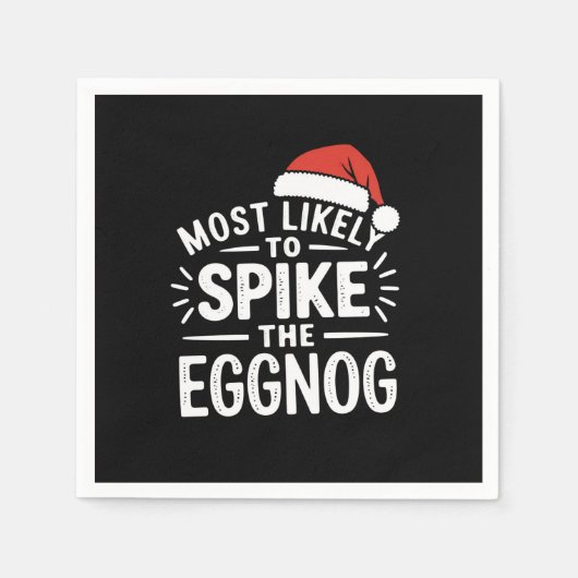 Am wahrscheinlichsten ist es, dass die Eggnog Weih Serviette (Vorderseite)
