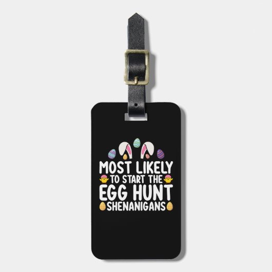 Am wahrscheinlichsten ist es, dass die Eier-Jagd a Gepäckanhänger (Vorderseite vertikal)