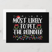 Am wahrscheinlichsten ist es, dass die Rentierfreu Einladung (Vorne/Hinten)