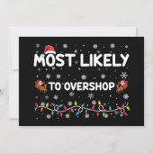 Am wahrscheinlichsten ist es, dass die Weihnachtsb Einladung (Vorderseite)