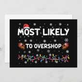 Am wahrscheinlichsten ist es, dass die Weihnachtsb Einladung (Vorne/Hinten)