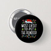 Am wahrscheinlichsten ist es, dass die Weihnachtsf Button (Vorne & Hinten)