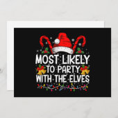 Am wahrscheinlichsten ist es, dass die Weihnachtsf Einladung (Vorne/Hinten)