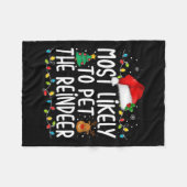 Am wahrscheinlichsten ist es, dass die Weihnachtsf Fleecedecke (Vorderseite (Horizontal))