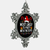 Am wahrscheinlichsten ist es, dass die Weihnachtsf Schneeflocken Zinn-Ornament (Links)