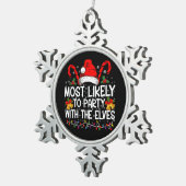 Am wahrscheinlichsten ist es, dass die Weihnachtsf Schneeflocken Zinn-Ornament (Rechts)