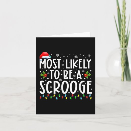 Am wahrscheinlichsten ist es, dass die Weihnachtsz Karte (Vorderseite)