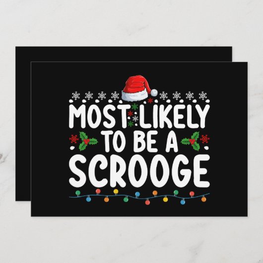 Am wahrscheinlichsten ist es, dass eine komische F Einladung (Vorne/Hinten)