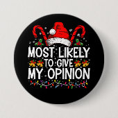 Am wahrscheinlichsten ist es, dass meine Meinung z Button (Vorderseite)