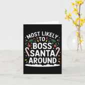 Am wahrscheinlichsten ist es, dass Santa Around Ma Karte (Gelbe Blume)