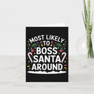Am wahrscheinlichsten ist es, dass Santa Around Ma Karte