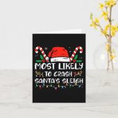 Am wahrscheinlichsten ist es, dass Santa's Schlitt Karte (Gelbe Blume)