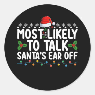 Am wahrscheinlichsten ist es, dass Weihnachts-Holi Runder Aufkleber