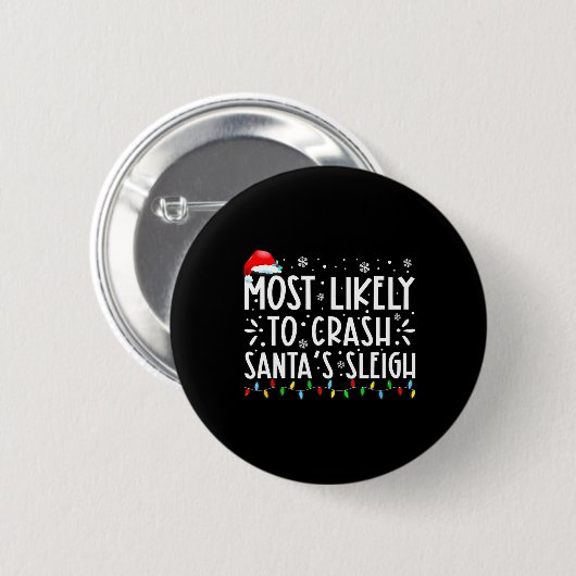 Am wahrscheinlichsten ist es, dass Weihnachts Slei Button (Vorne & Hinten)