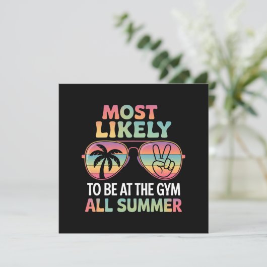 Am wahrscheinlichsten ist es, den ganzen Sommer be Einladung (Stehend Vorderseite)