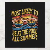 Am wahrscheinlichsten ist es, den ganzen Sommer üb Weinetikett (Einzelnes Label)