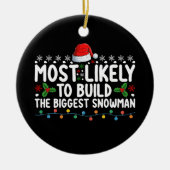 Am wahrscheinlichsten ist es, den größten Schneema Keramik Ornament (Vorne)