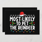 Am wahrscheinlichsten ist es, den Weihnachtsfeiert Einladung (Vorne/Hinten)