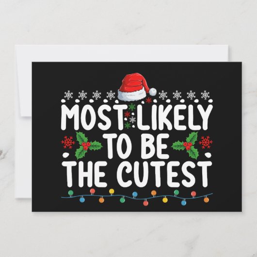 Am wahrscheinlichsten ist es, der Niedlichste Weih Einladung (Vorderseite)