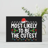 Am wahrscheinlichsten ist es, der Niedlichste Weih Einladung (Stehend Vorderseite)