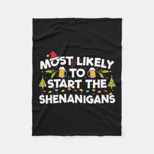 Am wahrscheinlichsten ist es, die Familie Shenanig Fleecedecke